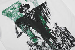 VLONE scarecrow pattern big V printing T-Shirts