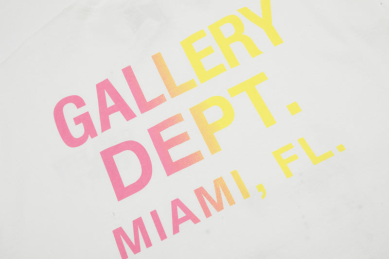 Gallery Dept. Paint-Splattered Logo-Print Cotton-Jersey T-Shirt