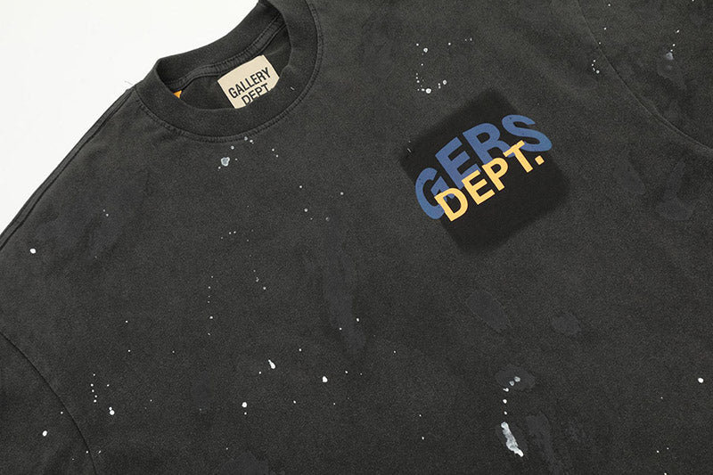 GALLERY DEPT. Letter logo washed hand drawn T-Shirts