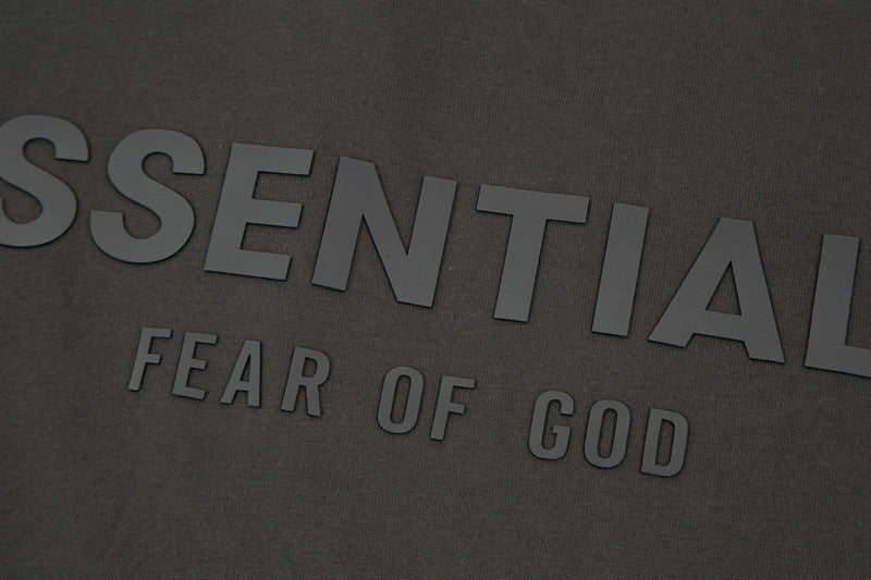FEAR OF GOD Flocked logo letter print Sleeveless T-Shirts