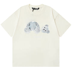 PALM ANGELS Decapitated bear T-Shirts