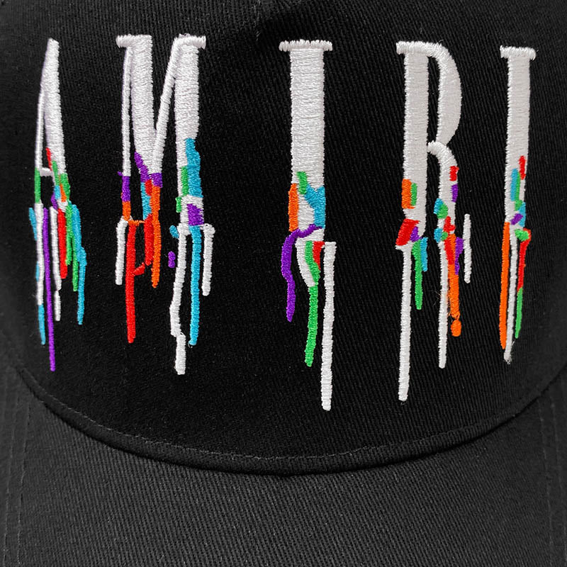 AMIRI color splash paint new color cap sun hat