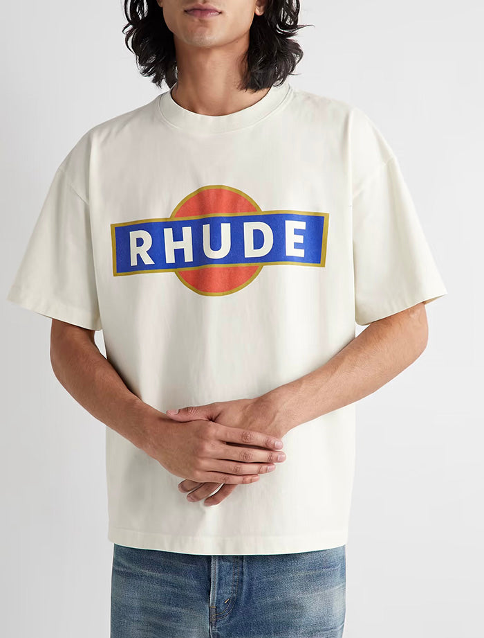 RHUDE Vintage Racer logo T-Shirt