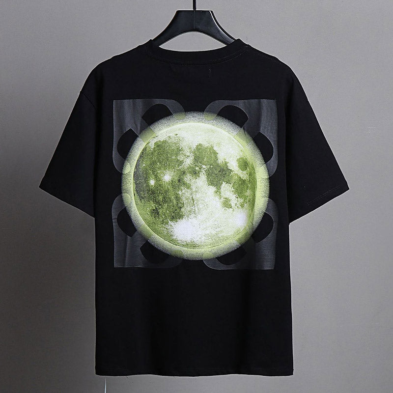 OFF WHITE Moon arrow pattern T-Shirts