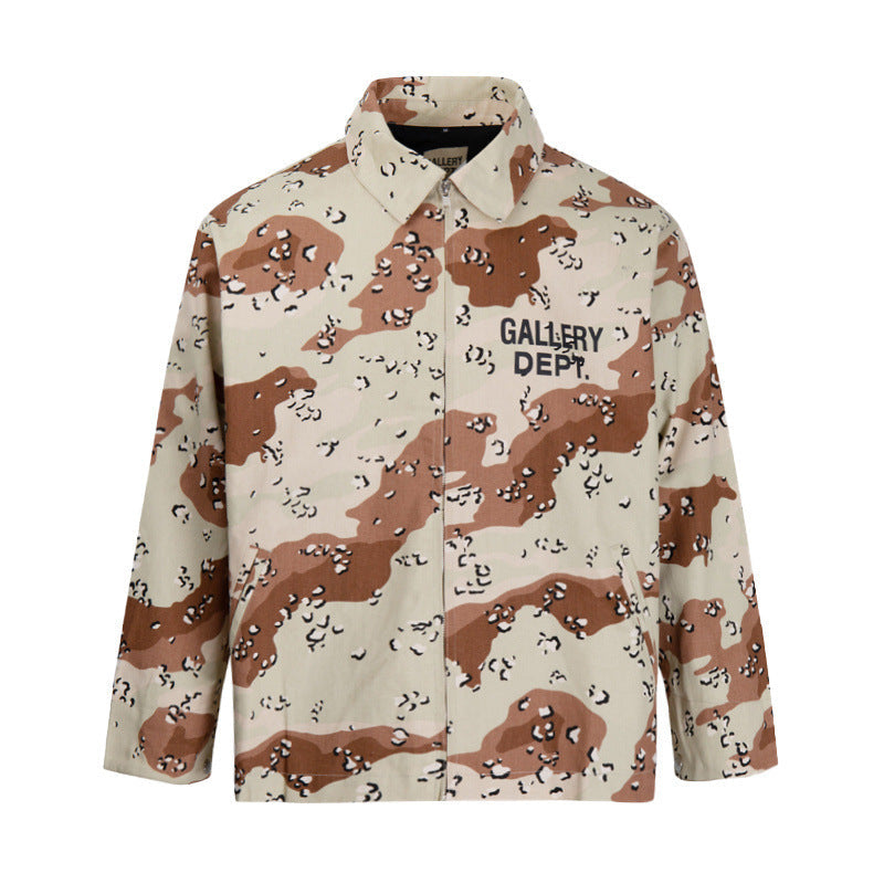 GALLERY DEPT Hollywood limited letter coach jacket Camo