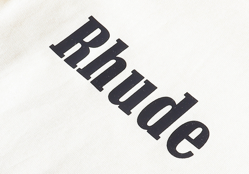 RHUDE island coconut tree print T-Shirts