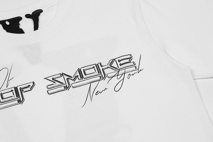 Pop Smoke x Vlone Faith King of New York White T-Shirt