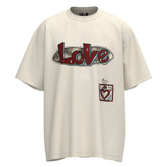 SAINT MICHAEL Cupid LOVE print T-Shirts