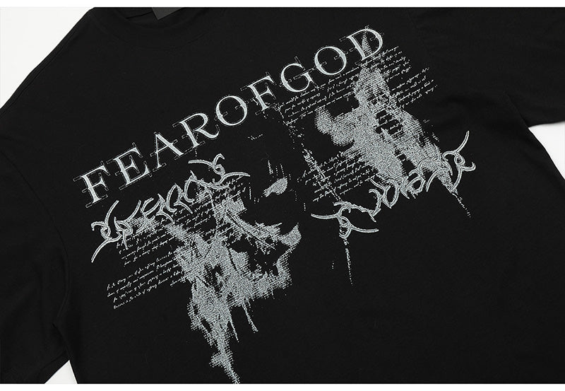 FEAR OF GOD Thorn barrage print T-Shirts
