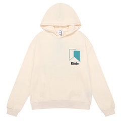 RHUDE Geometric block color block print Hoodies