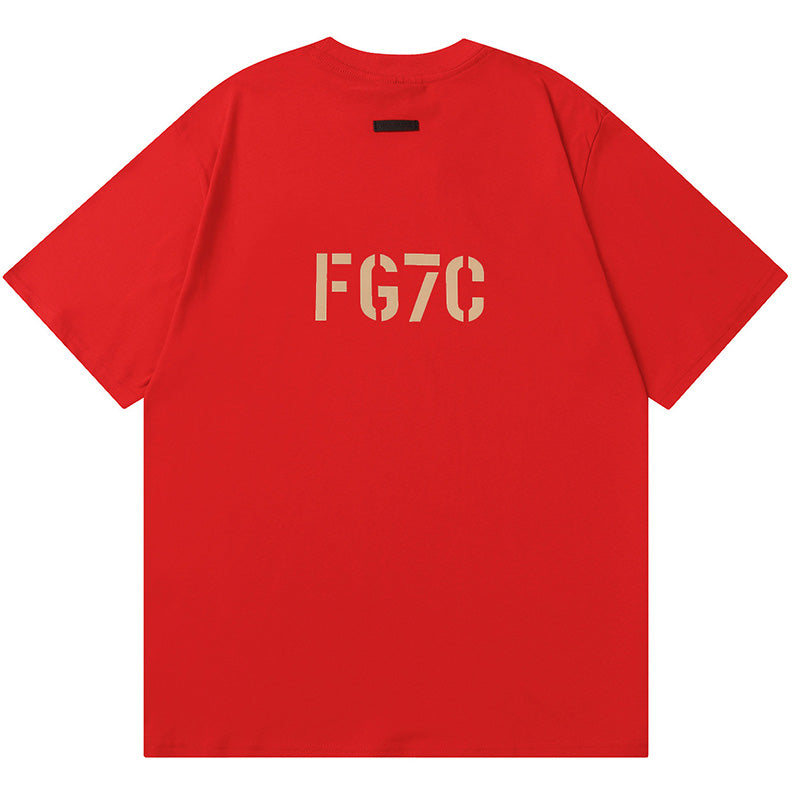 FEAR OF GOD Flocking FG7C letters T-Shirts