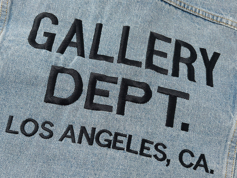 Gallery Dept Embroidered Logo Denim Jacket