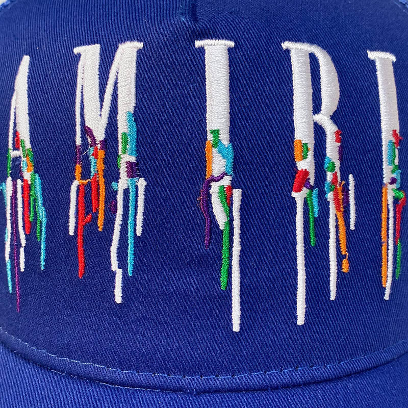 AMIRI color splash paint new color cap sun hat